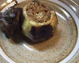 丸茄子の肉詰め作り方10写真