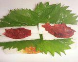 長芋と竹輪、青紫蘇の梅干し巻きのおつまみ作り方3写真