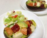 アボカドとマグロの和風ココットサラダ作り方3写真