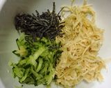 切り干し大根deさっぱりサラダ。作り方1写真