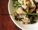 簡単♪豚バラほうれん草の味噌マヨ作り方11写真
