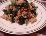 豚バラほうれん草の酢醤油炒め作り方5写真