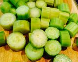 胡瓜と豚バラの柚子胡椒煮☆作り方1写真