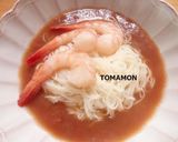 楽々美味しく♪とまモンスープ海老そうめん作り方3写真