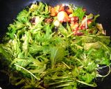 タコと水菜のサッと炒め作り方4写真
