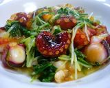 タコと水菜のサッと炒め作り方5写真