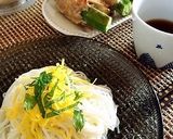 オクラのとひめたけの豚肉ロール作り方5写真