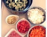 ルーなし＊野菜たっぷりナスのドライカレー作り方1写真