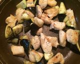 胸肉と茄子のトマトソース任せの炒め物♬作り方5写真