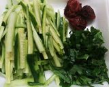 梅キュウパスタ?うめ〰♪作り方1写真