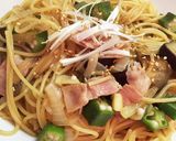 ナスandオクラ和風パスタ！作り方8写真
