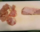 ズボラ飯きのこともやしと鶏肉のレンジ蒸し作り方1写真