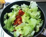 夏野菜(ナス、レタス、トマト)炒め作り方5写真
