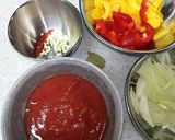 パプリカのトマトソースパスタ作り方1写真