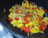 パプリカのトマトソースパスタ作り方4写真