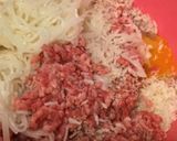 そうめんで、かさ増しハンバーグ作り方2写真