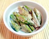 レンジで☆めんつゆマヨでオクラの胡麻和え作り方5写真