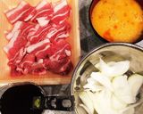 親子丼みたいな☆豚卵フワフワ☆レシピ作り方1写真