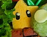 マリオの１アップキノコキャラ弁作り方3写真