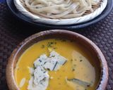 【世界初】南瓜スープとブルーチーズうどん作り方16写真