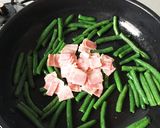 いんげんベーコンの甘辛炒め。酢でさっぱり作り方4写真