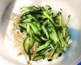 簡単☆きゅうりともやしのさっぱりナムル作り方4写真