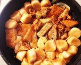 お麩とさつま揚げの卵とじ☆節約丼!作り方3写真