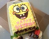 スポンジボブ 誕生日ケーキ作り方8写真