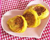 かぼちゃの煮物deもちもちホットケーキ作り方5写真