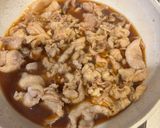 超簡単☆ふっくら豚こまのすき焼き風作り方5写真