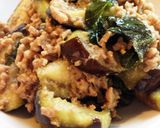 ナスと大葉のサッパリ肉味噌炒め作り方5写真