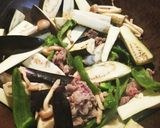 茄子とコマ肉の甘辛炒め作り方2写真