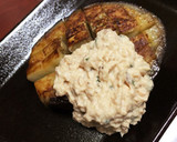 焼きナスの鮭缶ディップソースがけ作り方4写真