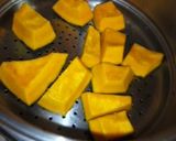 かぼちゃの鶏餡掛け♪作り方2写真