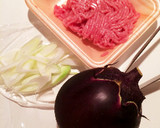 簡単☆茄子と長ネギの豚ひき肉味噌炒め作り方1写真