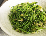 簡単、早っ旨っ豆苗炒め作り方3写真