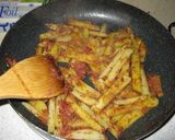 ジャガイモとコーンビーフのカレー炒め作り方4写真