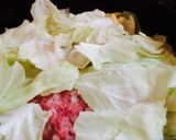 キャベツ山盛りハンバーグの蒸し煮❤️作り方6写真