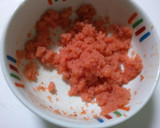 簡単 鶏ささみ肉のレンジ蒸し 明太子和え作り方6写真