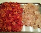 ピーマンと鶏の炒め物作り方1写真