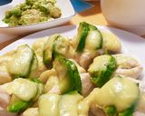 レンジで♡胸肉のアボカドチーズ乗せ☆*+作り方8写真