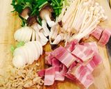 ブロックベーコンの和風おつまみパスタ☆作り方1写真