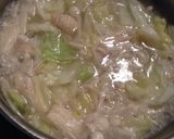 鶏皮消費！キャベツと鶏皮の優しい塩うどん作り方4写真