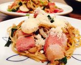 ブロックベーコンの和風おつまみパスタ☆作り方7写真