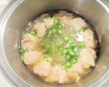 鶏つみれのオクラスープ作り方4写真