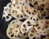れんこんとブロッコリーのきんぴら作り方4写真