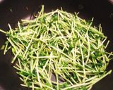簡単一品に豆苗炒め作り方3写真