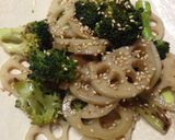 れんこんとブロッコリーのきんぴら作り方6写真