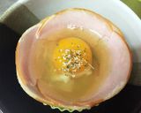【お弁当】レンジで簡単！お花ハムエッグ作り方4写真