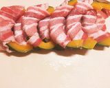 お弁当にも♡かぼちゃの豚バラくるくる巻き作り方4写真